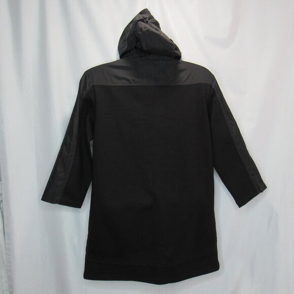Control Sector Black Pullover Hooded Tunic Shirt Size M Front Pouch Korean Style - Picture 2 of 9